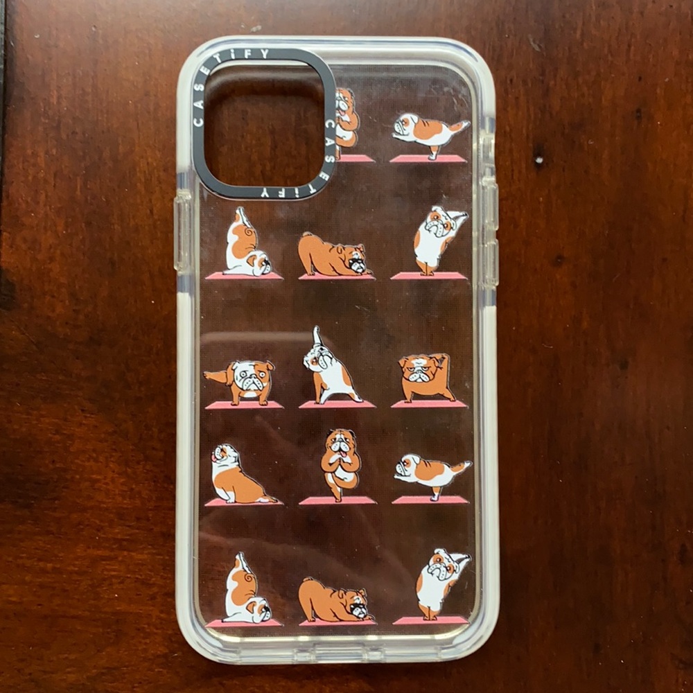 Casetify Bulldog Yoga iPhone 11 Pro Case